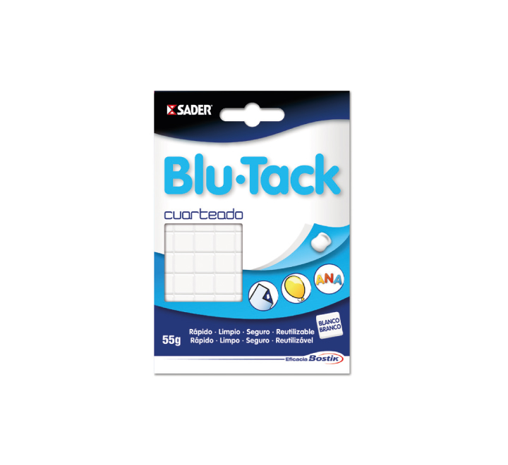 Blu Tack Quadrado - Pasta Adesiva